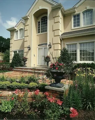Woodbury Residence with Tight Yard and Pool by Morell Landscape Associates