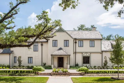 Historic Tudor Restoration – Old Braeswood, Houston — Landscape Design project by Moss Landscaping in Houston