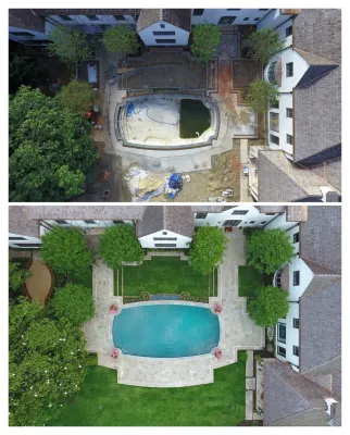 Inwood Estate Gardens – River Oaks, Houston by Moss Landscaping
