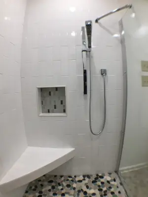 Wilson - Primary Bathroom — Home Renovation & Remodeling Services project by P. LeBlanc Construction