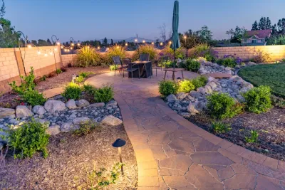 Mid-Century Ranch Home Backyard — Landscape Design project by My Garden: Landscape Design By Wayne