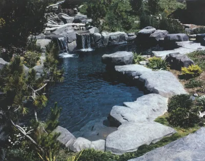Rustic Theme - Rock Pool, Grotto - Brea — Landscape Design project by My Garden: Landscape Design By Wayne in Yorba Linda