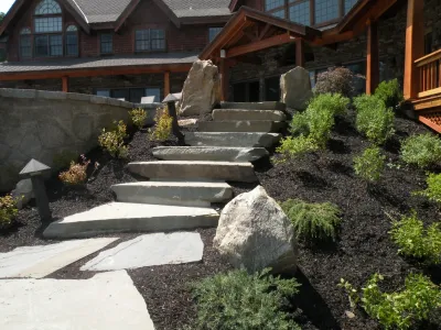 Path to Rustic Charm — Landscape Design project by Native Landscapes Inc