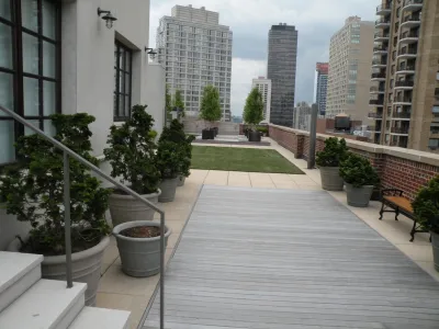Contemporary Patio — Landscape Design project by Native Landscapes Inc