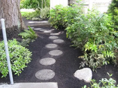Bark Blowing Service — Landscape Design project by Nature Perfect Landscape And Design