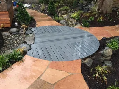 Circular Deck and Landscape — Landscape Design project by Nature Perfect Landscape And Design