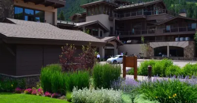 Deisgn - Build Landscape for Manor Vail Lodge in Vail, CO by Neils Lunceford, Inc.