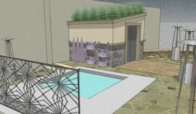 3D Landscape Design for Private Residence in Copper, CO by Neils Lunceford, Inc.