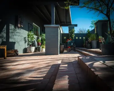 6611 Entrance Patio — Home Renovation & Remodeling Services project by McMahon Design Build, LLC