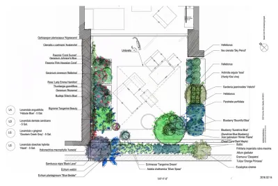 Condo Deck Landscape Plan — Landscape Design project by Noriko Marshall Landscape Architecture in Seattle