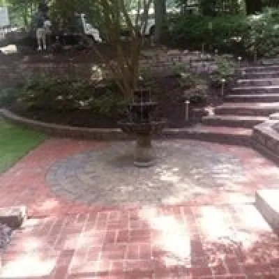 Paver Hardscapes and Belgard Retaining wall — Landscape Design project by North Georgia Landscape Managemement LLC in Atlanta