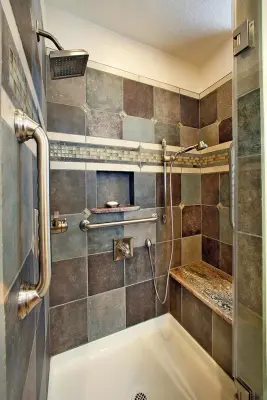 Upscale Bathroom with "Walk-In" Closet — Home Renovation & Remodeling Services project by Arch Design, Inc