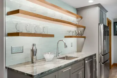A Retreat in the Completed Basement — Home Renovation & Remodeling Services project by Sylvestre Remodeling & Design
