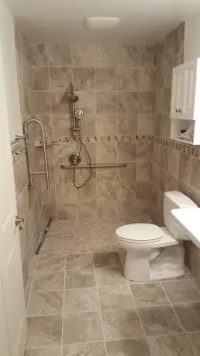Inclusive Bathroom Renovation — Home Renovation & Remodeling Services project by Beatty Construction & Roofing