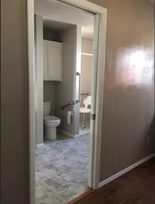 Accessible Restroom — Home Renovation & Remodeling Services project by ACE Handyman Services NW Arkansas