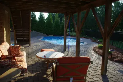 Tropical Pool in Summerfield — Landscape Design project by Hawkins Landscape Architecture/TriadGarden in Summerfield