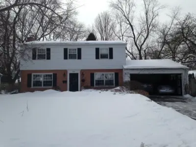 Entrance Portico, Main Door & Composite Cladding — Window Installation & Replacement project by Olson Windows & Siding