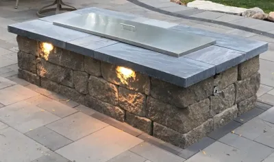 Rose Outdoor Living Space — Landscape Design project by Omega Brick & Landscaping in East Grand Rapids