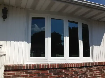 Bow Window Installation - Photos of Interior and Exterior — Window Installation & Replacement project by Zen Windows Central PA/Pittsburgh