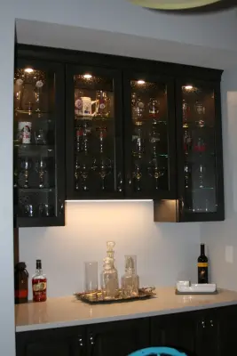 Glass Cabinetry — Window Installation & Replacement project by Illinois Valley Glass & Mirror