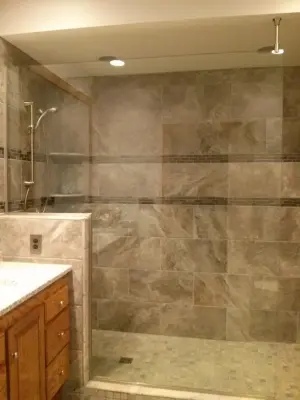 Bespoke Shower Enclosure 4 — Window Installation & Replacement project by Illinois Valley Glass & Mirror