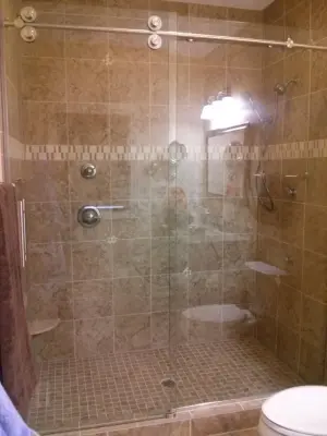 Personalized Shower Enclosure 5 — Window Installation & Replacement project by Illinois Valley Glass & Mirror
