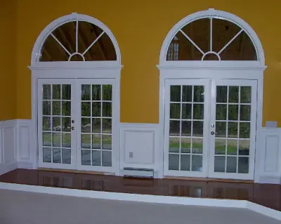 French Patio Doors and Circular Top Windows — Window Installation & Replacement project by Regal Replacement Windows