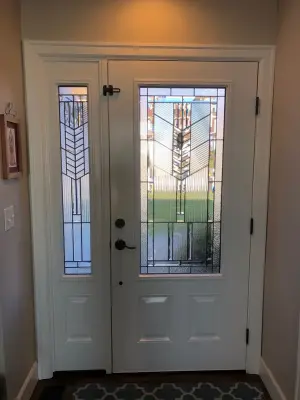 Fiberglass Front Door — Window Installation & Replacement project by Marine View Windows & Doors
