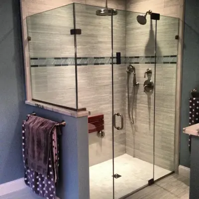 Borderless Showers — Window Installation & Replacement project by 1st Class Glass LLC