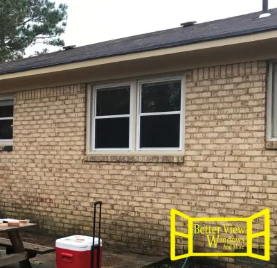 Custom Brick Cutout French Doors by Better View Windows And More, LLC