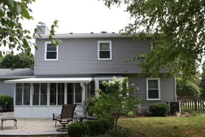 Wheaton Gray Mastic Siding by Schmidt Exteriors, Inc.
