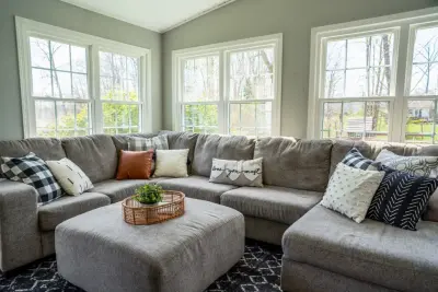 Bright Space Double Hung Living Room — Window Installation & Replacement project by Universal Windows Direct