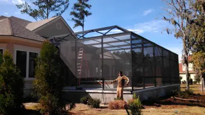 Low Country Sun Room and Screens LLC Pool Enclosures — Window Installation & Replacement project by Low Country Sunrooms And Screens LLC