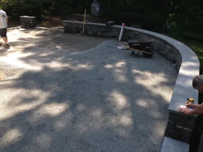 Blue Stone Terrace — Landscape Design project by Outdoor Lifestyles