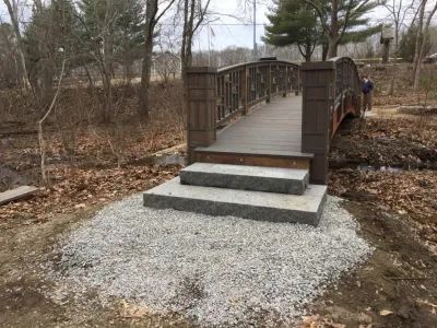 Woodland Bridge — Landscape Design project by Outdoor Lifestyles