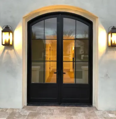 Timber-Faced Doors — Window Installation & Replacement project by Arizona Window And Door Store
