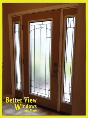 Plastpro Entrance Door featuring ODL Glass — Window Installation & Replacement project by Better View Windows And More, LLC