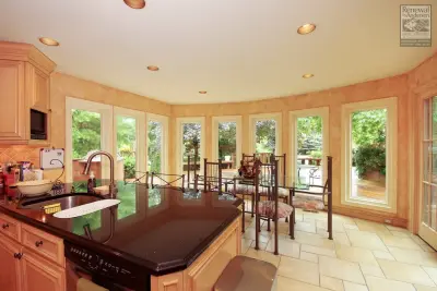 Windows and French Door Replacement, Kitchen and Dining Area - Long Island, NY — Window Installation & Replacement project by Renewal By Andersen Long Island