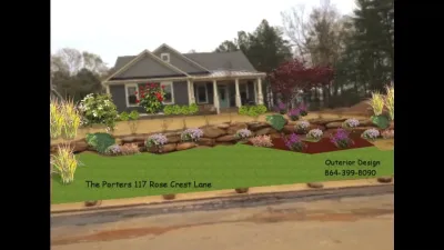New Construction Landscape Design — Landscape Design project by Outerior Design in Simpsonville