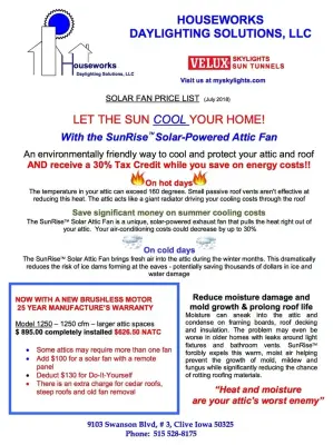Houseworks Daylighting Solutions of Iowa - Solar Panel Installation Services in Clive, IA