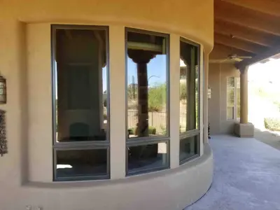 Timber Wrapped Windows — Window Installation & Replacement project by Arizona Window And Door Store