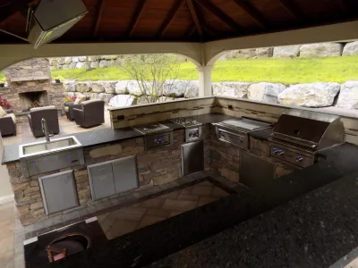 Custom Outdoor Kitchens — Landscape Design project by PA Landscape Group Inc