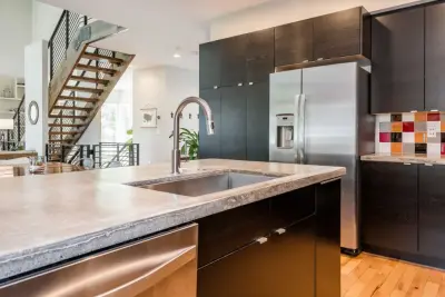 The Samantha - modern urban infill residence — Custom Home Builders project by Eldridge Company Design | Build