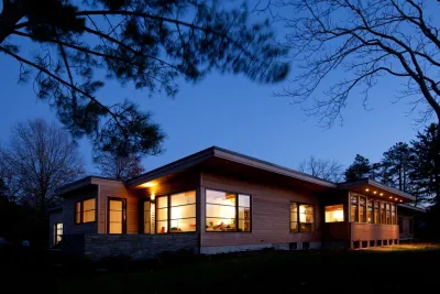 Mid-Century Modern Residence — Landscape Design project by Pate Landscape Architecture Inc. in Hingham