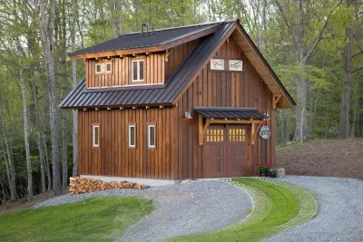 Wooden Structure for Garage, Workshop, Office, Studio, and Guest Accommodation — Custom Home Builders project by Carolina Timberworks