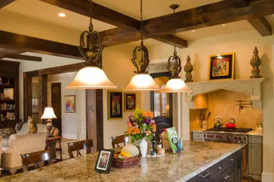 Wooden Framework Kitchens — Custom Home Builders project by Carolina Timberworks