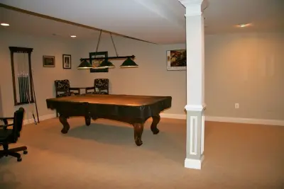 Classic Basement Renovation by Evergreen Building Group, LLC.