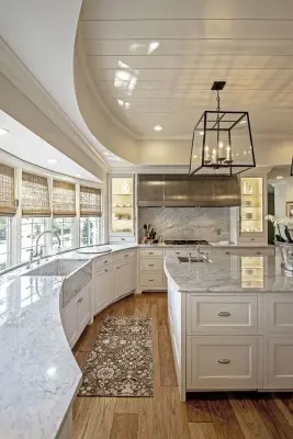 Modern White Kitchen Makeover — Custom Home Builders project by Divine Homes, LLC