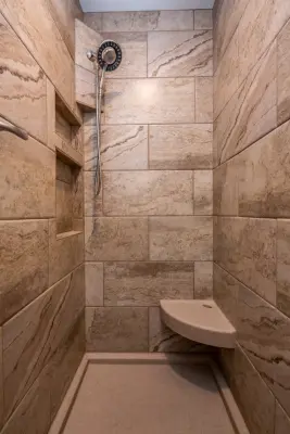 Shower Walk-In Showcase — Custom Home Builders project by Dultmeier Homes Inc