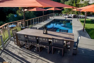 San Anselmo Poolside — Landscape Design project by Pedersen Associates